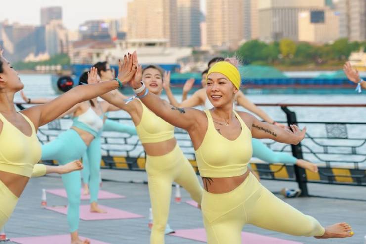 斯凯奇百人户外日落搏击瑜伽派对空降北外滩(图5)